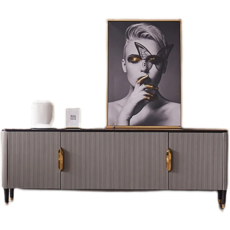 

TV cabinet tea table combination small apartment modern wall cabinet TV cabinet living room furniture