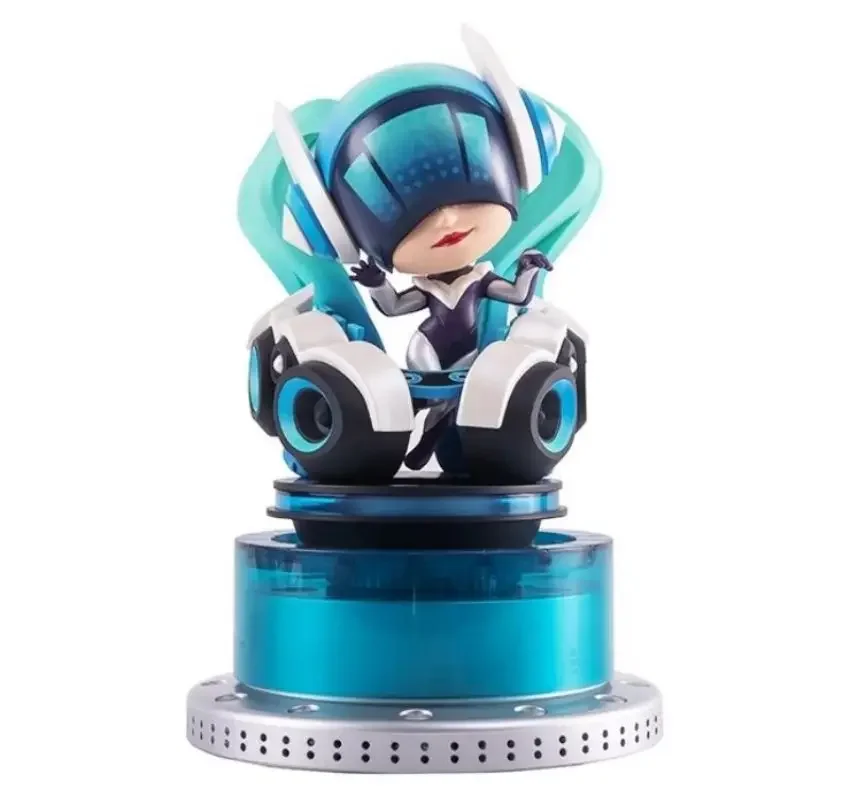 

In Stock Original League of Legends DJ Sona Anime Figures Small Statues Q Version Model Action Toys Kids Gifts