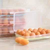 15 Grid Egg Storage Box Egg Tray With Lid Kitchen Refrigerator Egg Box Egg Drop Rack Egg Storage Boxes Fridge Egg Organizer 3