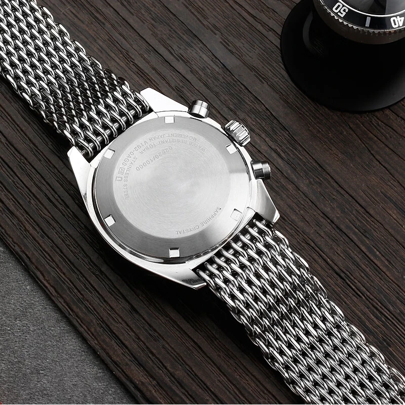 Luxury Mesh Shark Strap for Seiko No.5 SKX007 SKX009
