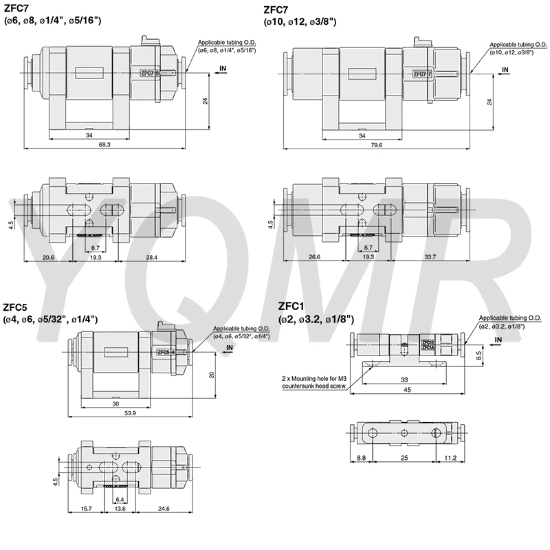 Filtre à Vide SMC ZFC200-10B - Pièce Pneumatique Neuve