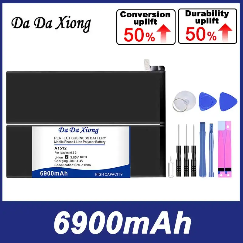 

100% Original 6900mAh Bateria For iPad mini 2 Retina Mini 3 A1489 A1490 A1491 A1512 A1599 A1600 A1601 Battery in Stock