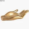 Creative Hand Palm Shape Ceramic Fruit Plate Desk Decoration Fruits Tray Snacks Candy Plate Storage Basket Modern Home Decor 6