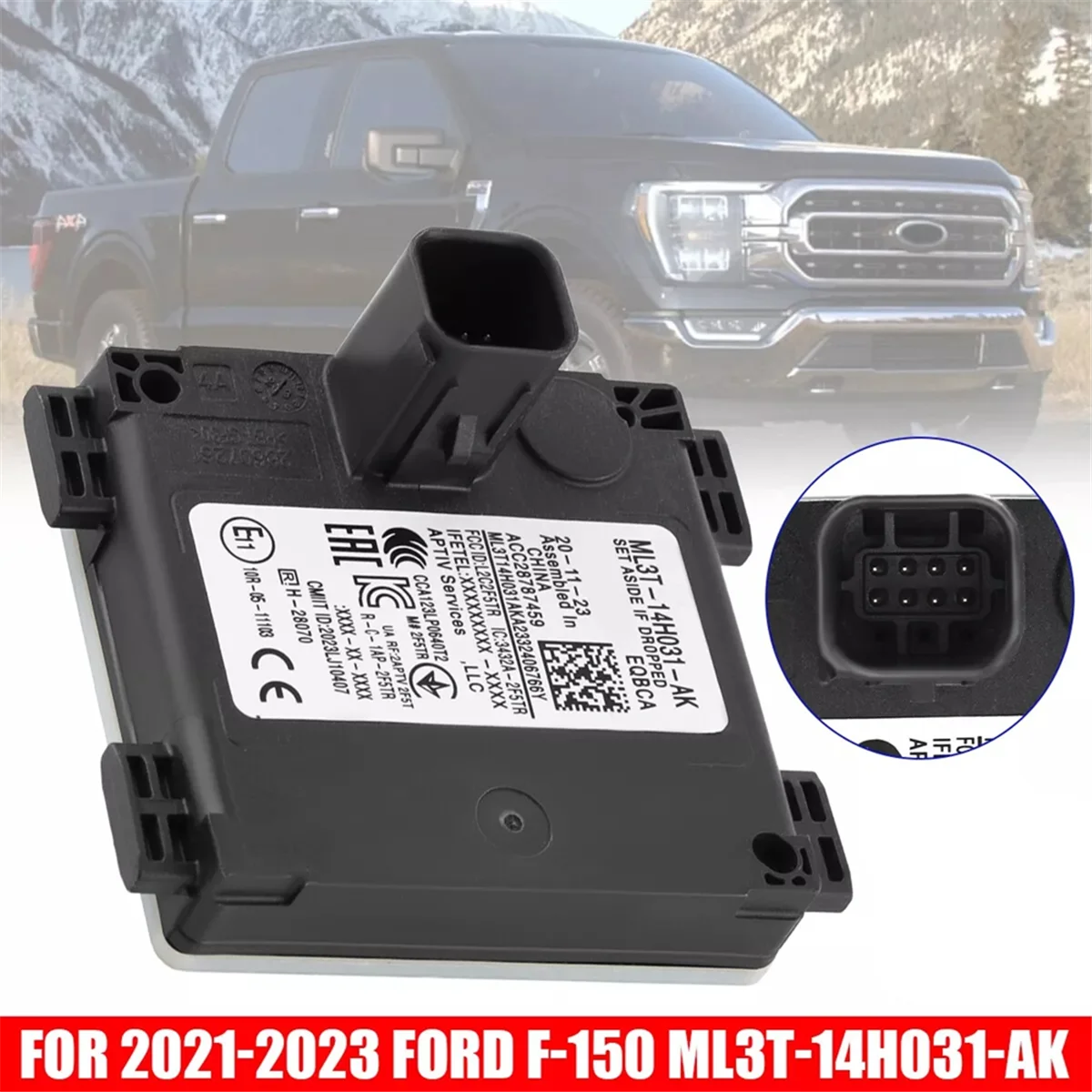ML3T-14H031-AJ Blind Spot Sensor Monitor for Ford Mustang Mach-E-ML3T14H031AJ Car Blind Spot Sensor Module