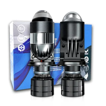 Stella 2PCS 160W LED Mini Lens H4 Headlight Bulb – 220,000LM High/Low Beam Projector Conversion Kit | Turbo Fan Cooling 6000K White 1