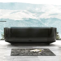 1700x750x540mm New Design Resin Freestanding Bathtub Online Celebrity Colored Transparent Muti-Sized Tub RS1061-CA 2