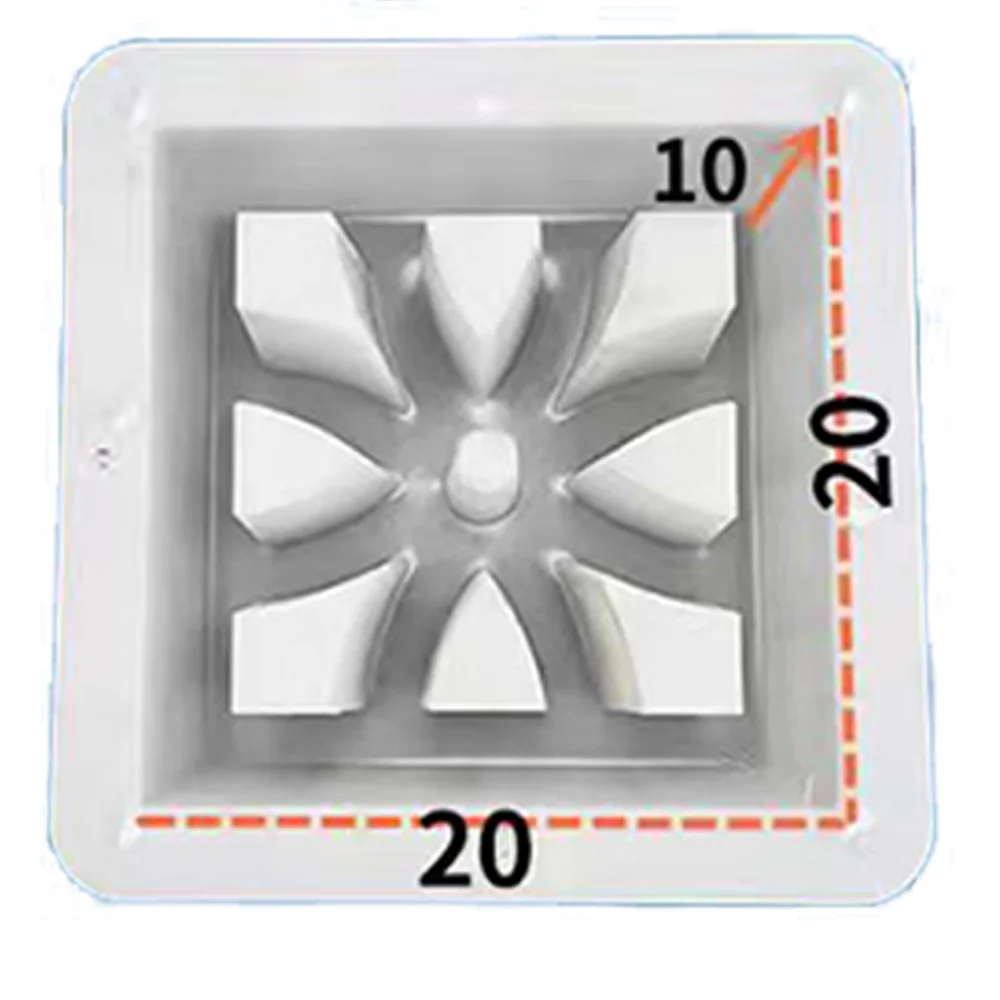 20 20cm Foaming Ceramic Brick Wall Plastic Mold New Celebrity Cement Hollow Brick Hollow Decorative