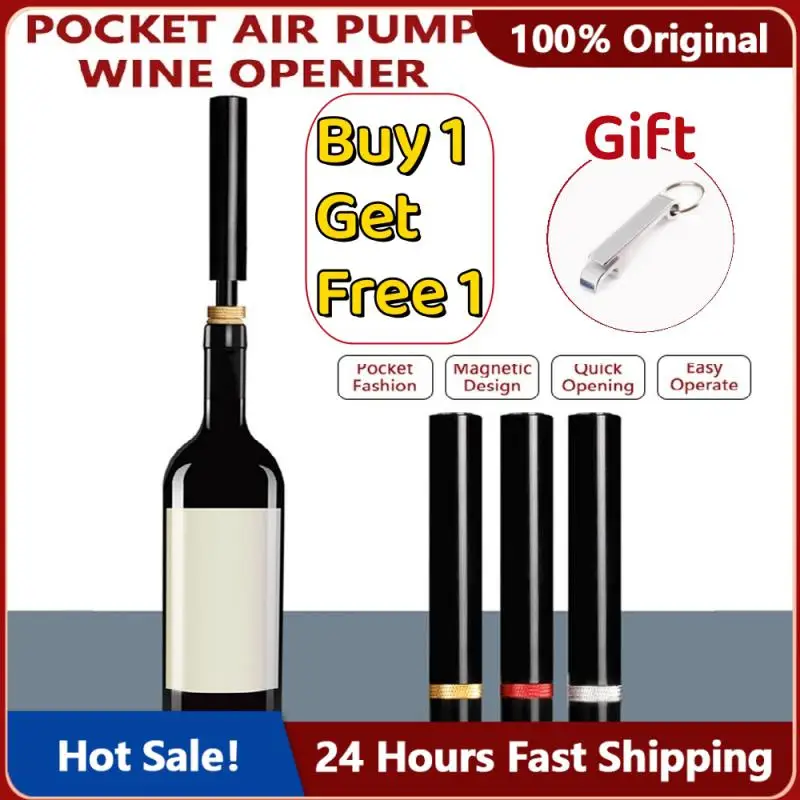 

Новейший насос с воздушным давлением, открывалка для бутылок вина, портативная булавка из нержавеющей стали, легкий штопор для дома