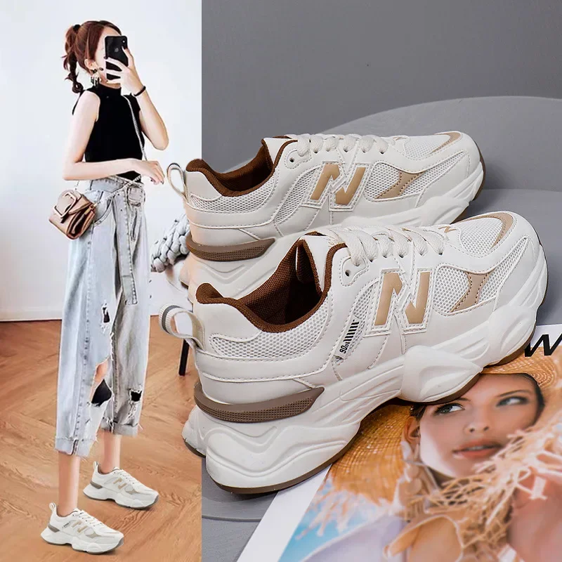 

Pop shoes female spring and fall new Korean version of the hundred with sports shoes students running casual N word tide shoes