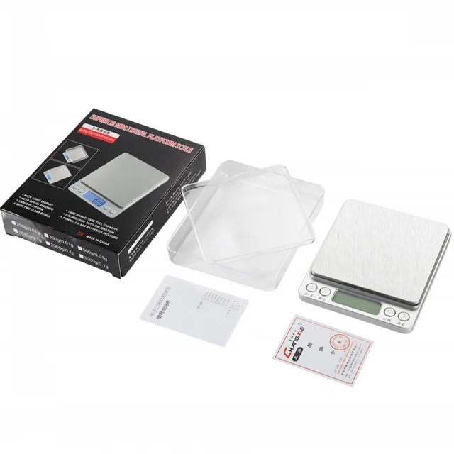 Digitális Konyhai Skála Mini Zseb Precíziós Ékszer Elektronikus Mérleg Arany Gramm Háttérvilágítású Lcd Kijelző Skálával - Image 4