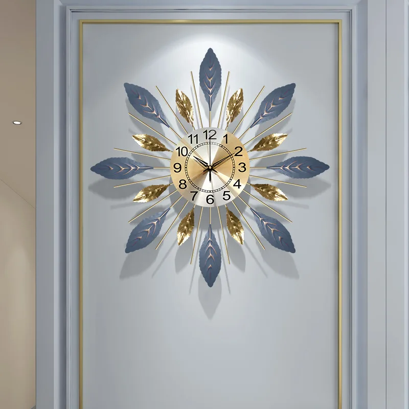 

Modern Nordic Clock Wall Clock Living Room Quiet Home Clock Restaurant Decorative Clock Wall Fashion Atmosphere Wall Watch.