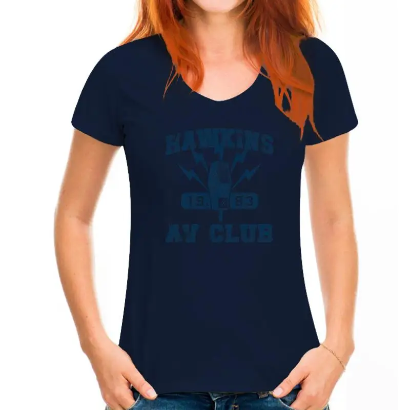 Hawkins Middle School A.v. Club - Stranger Of Things Vintage 80s Tv Show T Shirt Men Cool Tees Tops