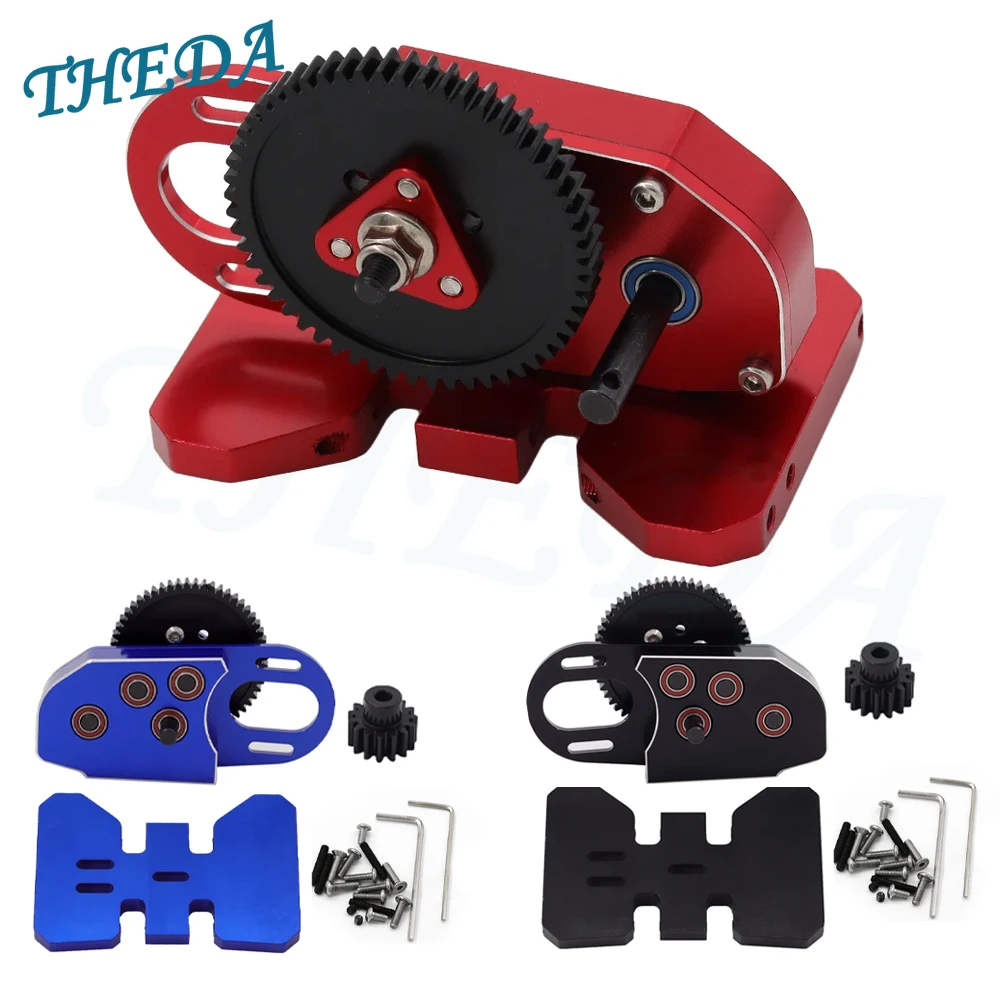 Metalli Gearbox Lcg 2Low Middle Transmission Box Overdrive Gear Per 1/10 Rc Car Axial Scx10 Iii Ii 90046 Capra Trx4 Parte Di Aggiornamento