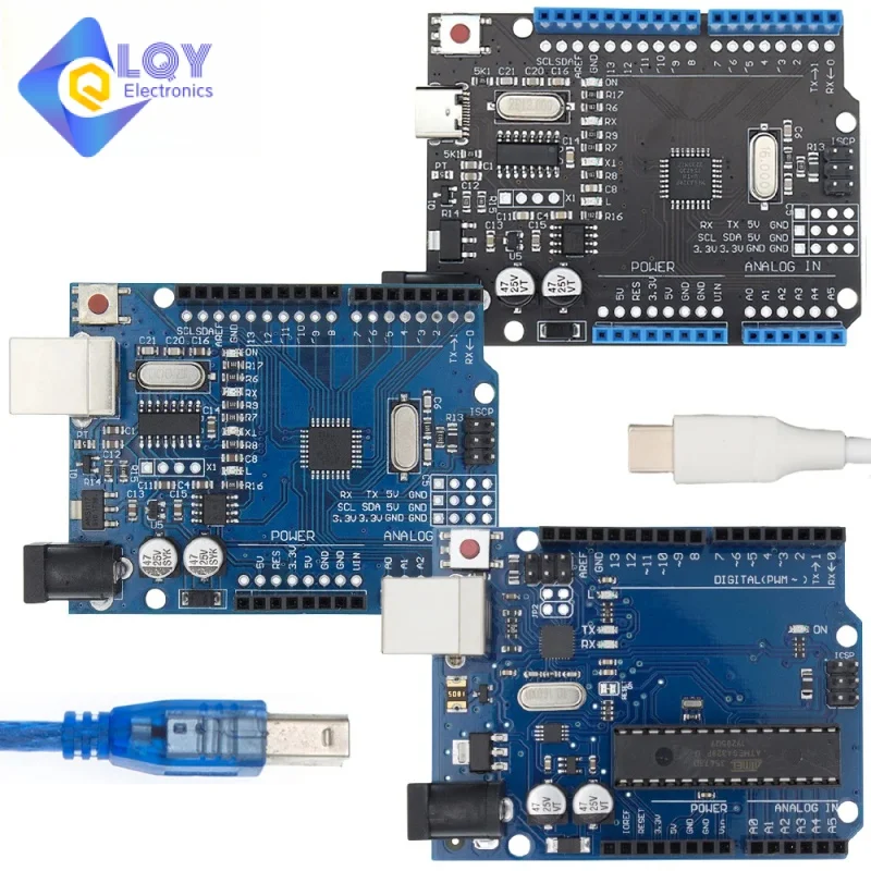 Scheda Di Sviluppo Lqy Per Uno R3 R4 Minima Wifi Atmega328P Ch340 / Atega16U2 Compatibile Per Arduino Con Cavo