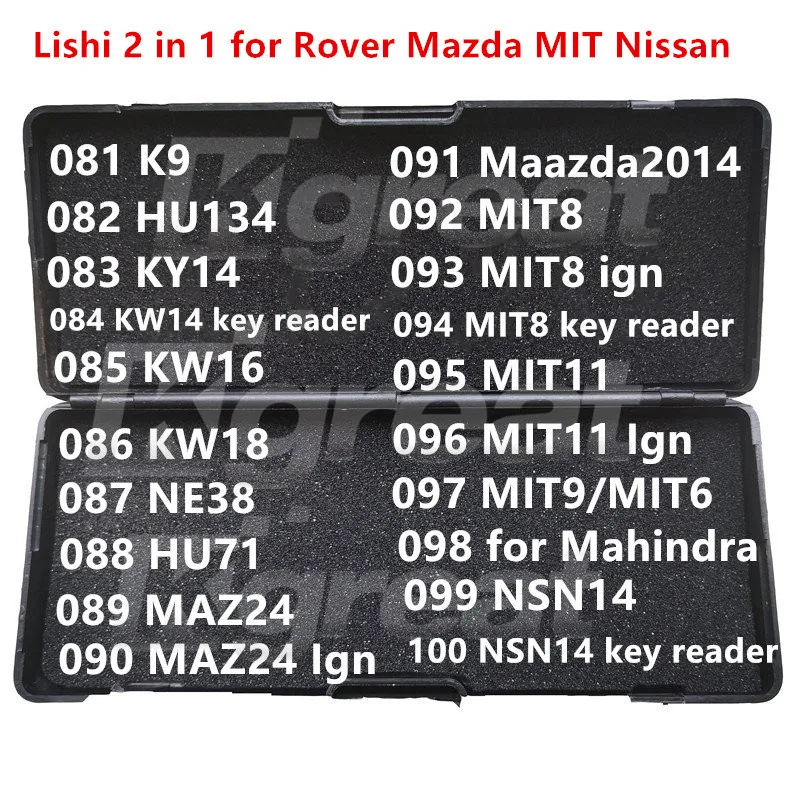 041-060 Lishi 2 in 1 CY24 CY24R CY24 Truck FO38 HU10 ICF03 H50 H51 H60 SIP22 GT15 GT10 HON58R HON66 For Ford Kawasaki Hot Lishi Tool