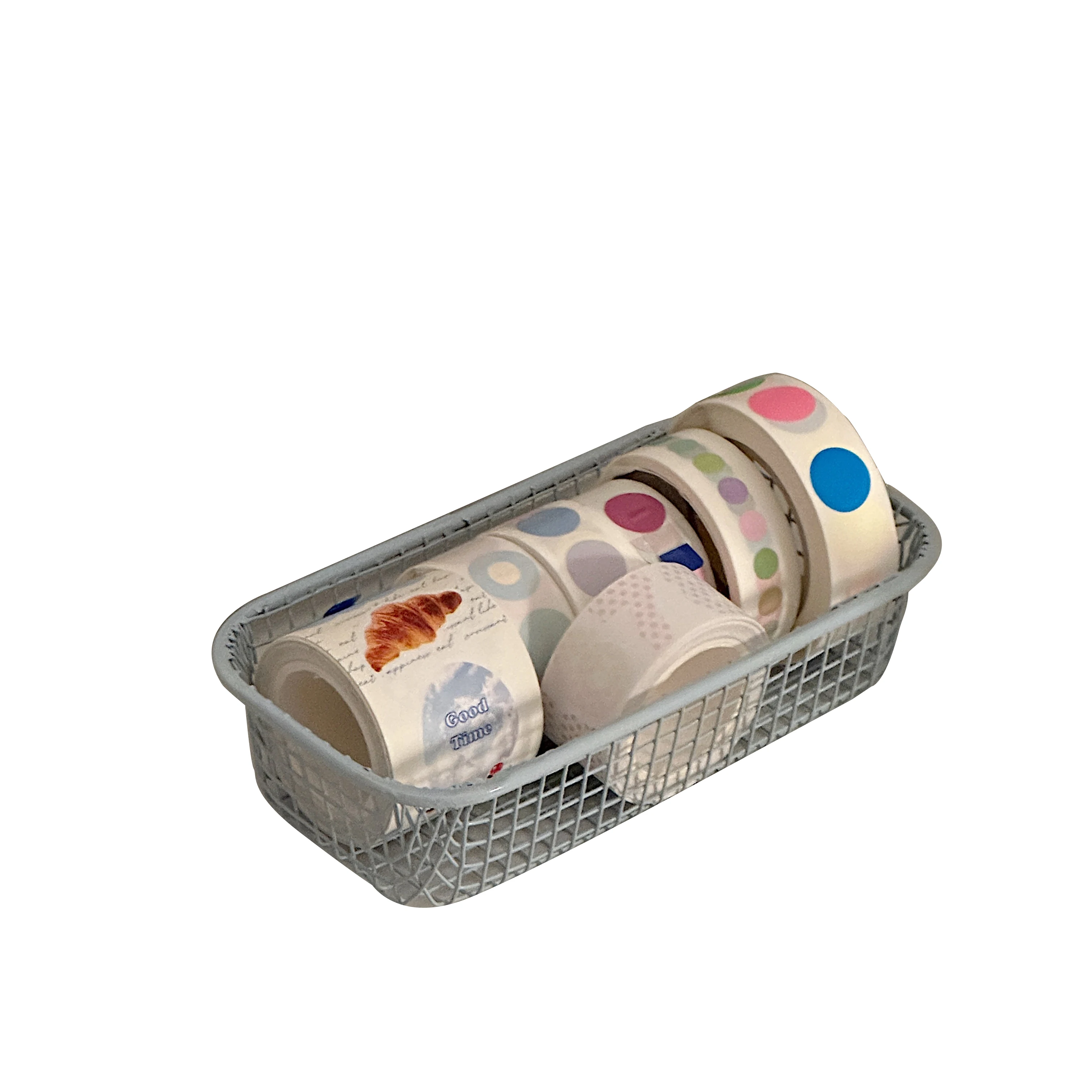 Desktop Storage Box Stationery Organizer Desktop Storage Shelf SKYSONIC Metal Storage Basket Desktop Sundries Organizer for Photocards Stationerry Make Up Sorting Office Home Suppliers