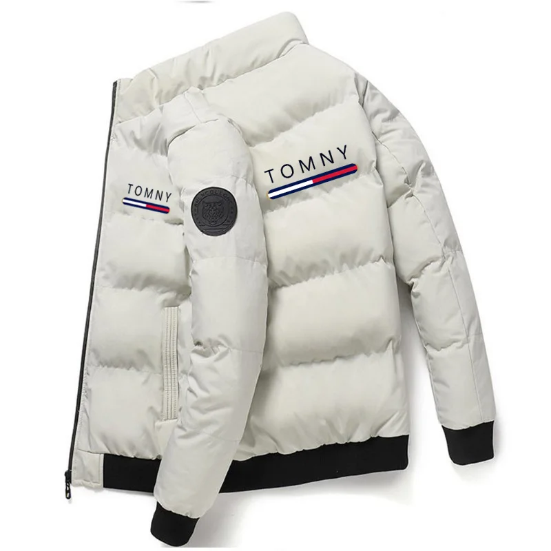 Men's Cotton-padded Jacket Tiger Head Short Thick Casual Men's Parkas Winter Trend Windproof Jacket xs-5XL