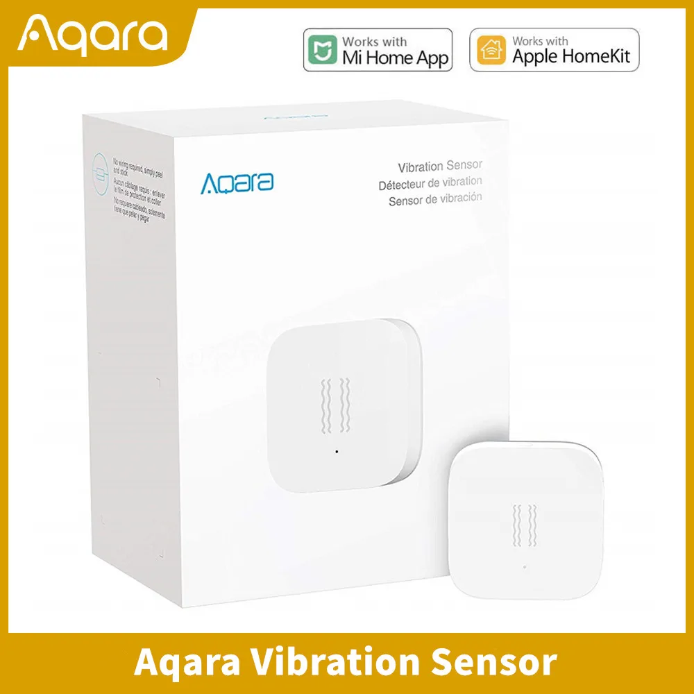Aqara Vibration Sensor Zigbee Wireless Mini Glass Break Detector for