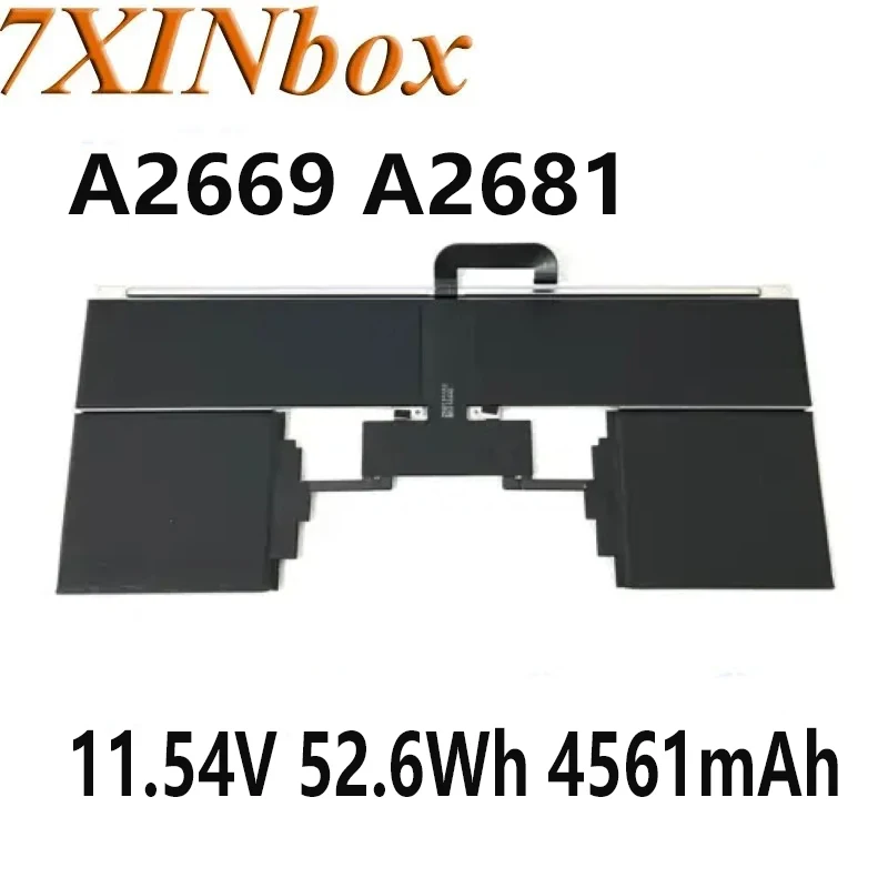 

Аккумулятор для ноутбука 7XINbox A2669, A2681, 11,54 в, 4561 Вт-ч, 2022 мАч, для Apple MACBOOK AIR 13 "M2 661, 26150-гг.