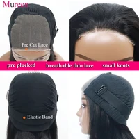 Perruques sans colle à densité 250, prêtes à porter, 100 % cheveux humains naturels, pré-épilées, ondulées, pour femmes, avec closure en dentelle 4x4 pré-coupée 4