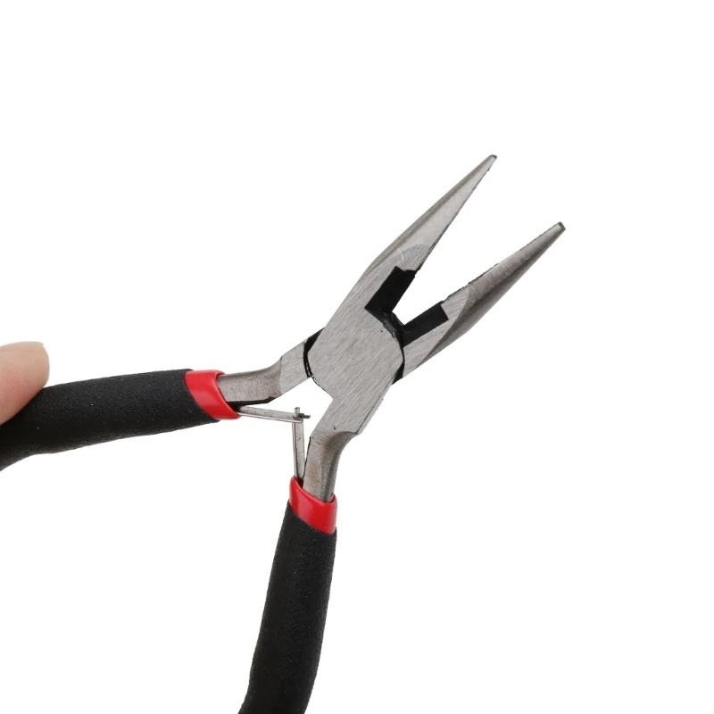 1pcs Small Pliers Jewelry Accessories Stainless Steel Tong Head Non-slip  Handle Repair Making Round Nose Needle Nose Pliers - AliExpress