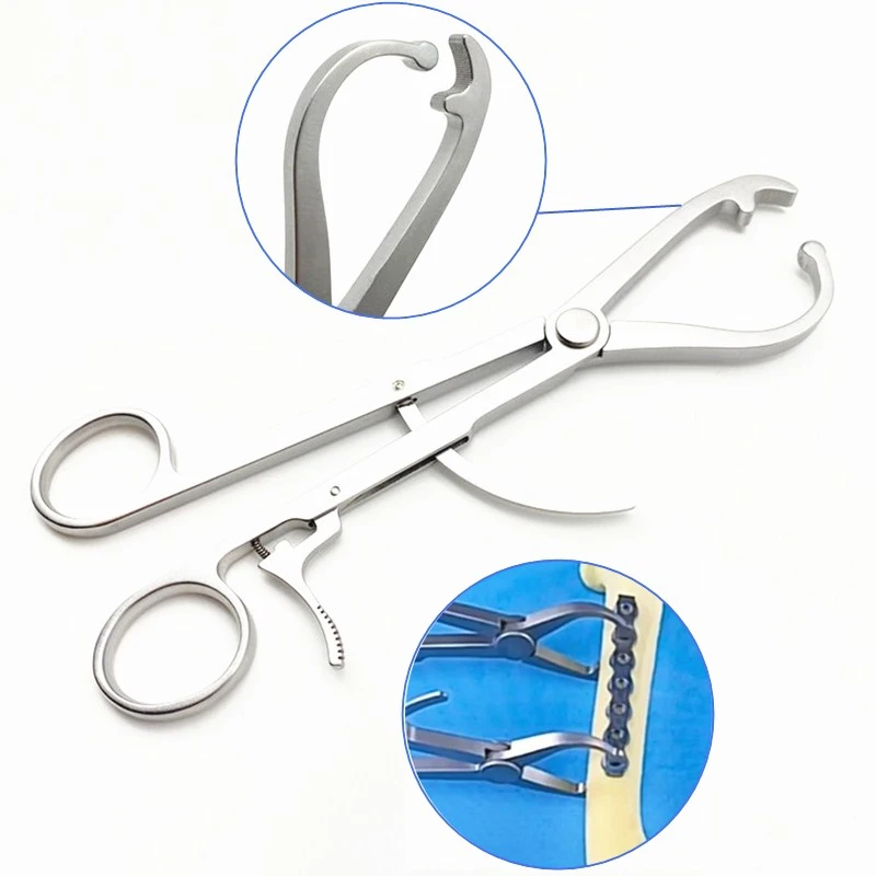 Bone Holding Forceps Selflocking Serrated Jaw Soft Ratchet Bone