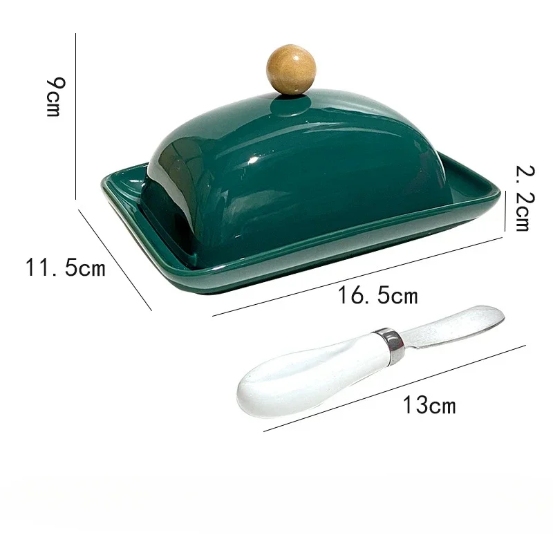 Light Luxury Cheese Storage Case Butter Keep Fresh Box Lid Butter Dish Multipurpose Home Kitchen Food Container Organizer butter storage box 4133887