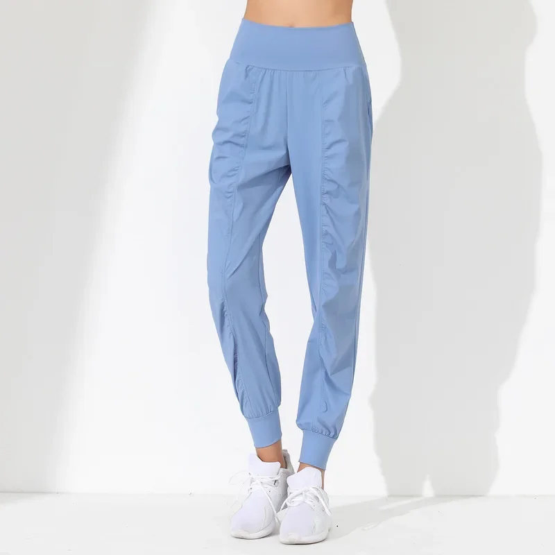 Quick Dry Fitness Pants Yoga Running Loose Trousers Elastic Waist Sports Long Trousers Autumn Exercise Loose Leggings