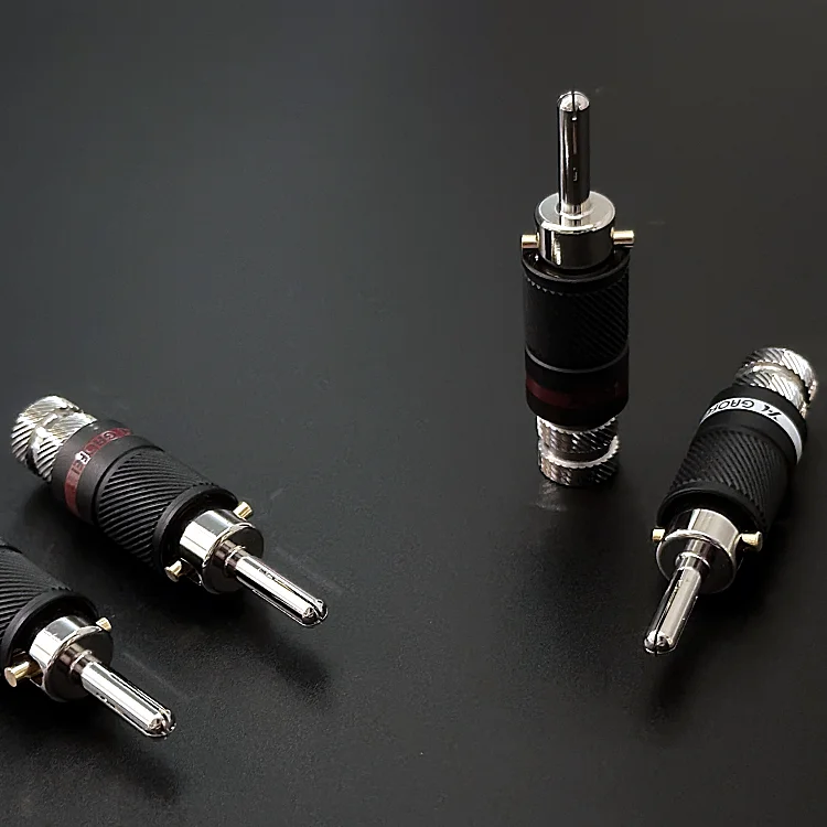 Hifi Audio GaoFei 4 Stück 6MM Lautsprecher-Bananenstecker Kupfer/Rhodium-beschichteter Männlicher Bananenstecker für DIY Audio-Video-Kabel – Detail 5