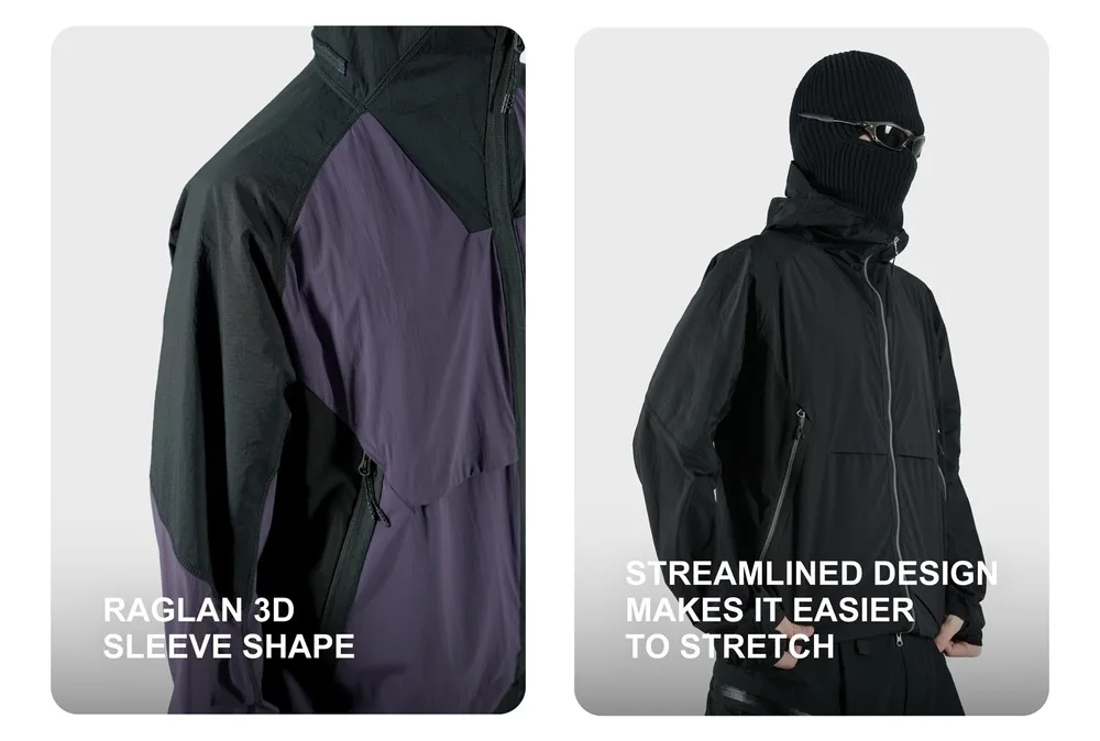 Reindee Lusion 25s UPF50+ Lightweight sunscreen jacket 3d loose design mesh splicing vent foldable techwear gorpcore