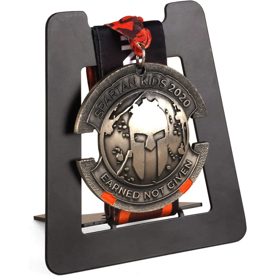 PH PandaHall Présentoir à Médailles Et Trophées Sportifs - Porte-Médailles Métal Avec Étagère, Noir