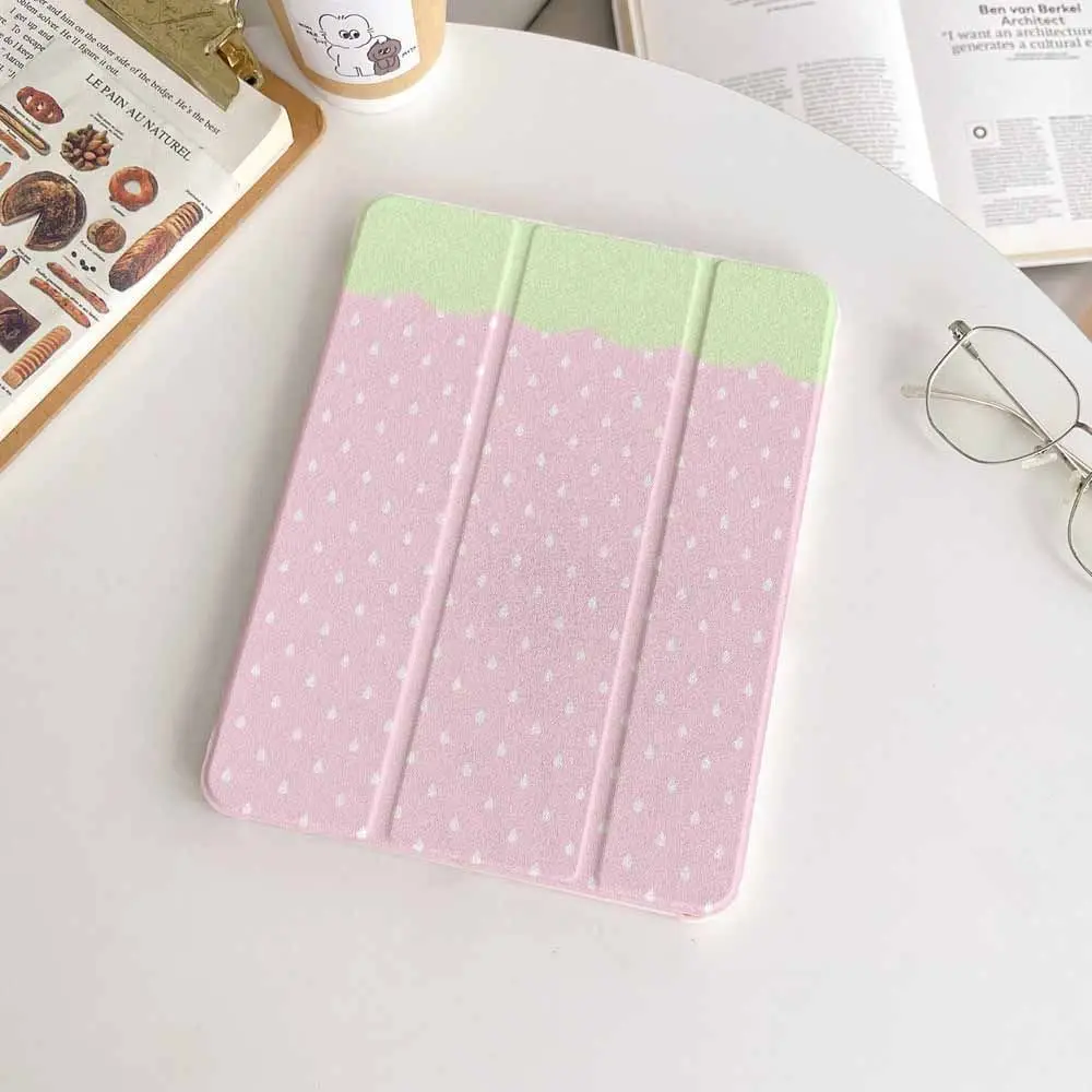 Korean Kawaii Cute Pink Rabbit Polka Dot iPad Cover