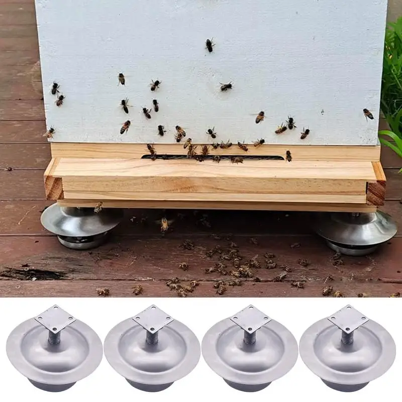 

Beehive Stands Bracket 4-Piece Beekeeping Hive Feet Metal Hive Stand Stable Beehive Tripod Stable Beekeeping Hive Support Tool
