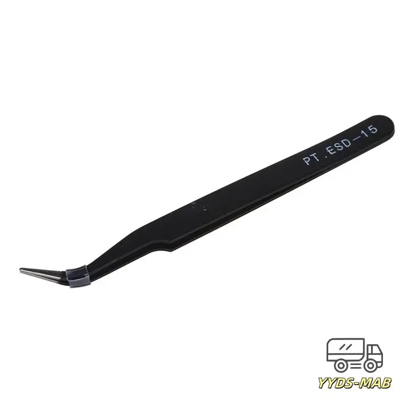 3X Curved Tweezers Jewelers Craft Hobby Beading Hand Tool