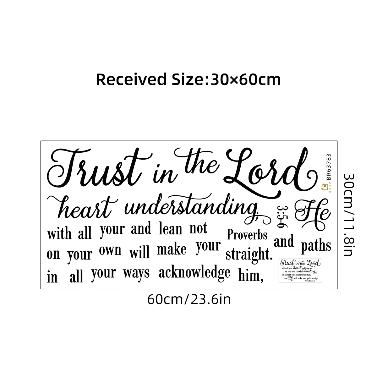 Trust In Lord Wall Decal 5