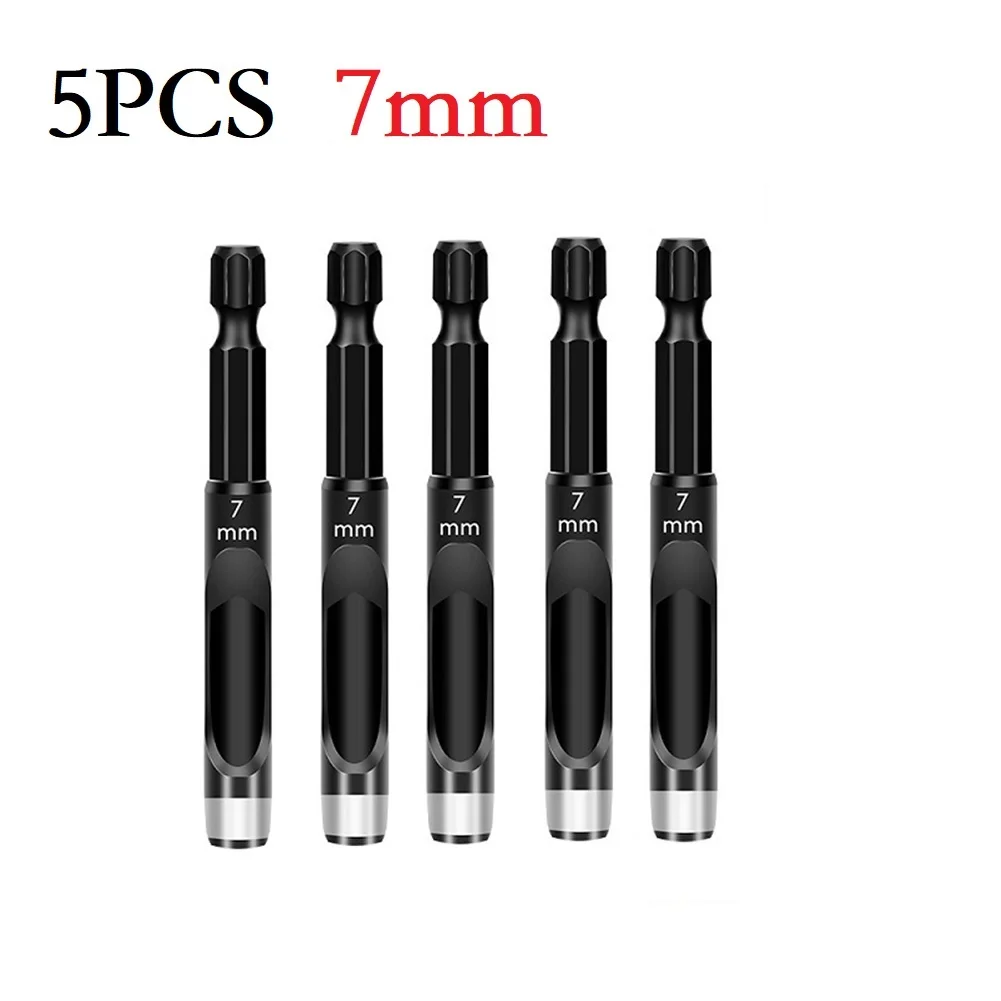 

5pcs 6.35mm Hex Shank Adapter Electric Machine Hollow Punch Drill Cardboard Belt 6-12mm For Punching Holes In Leather Belts