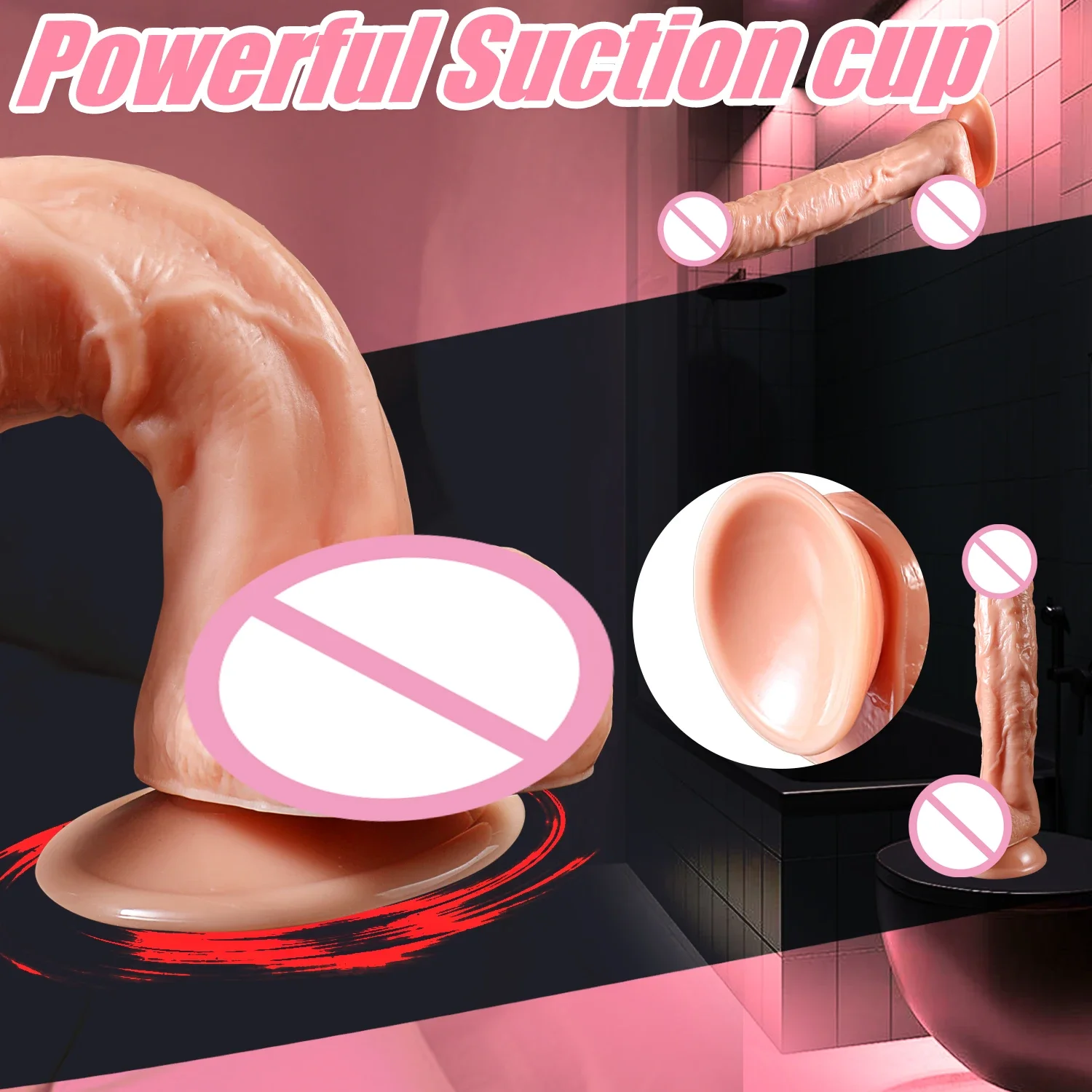 9 Inch Huge Realistic Dildo with Suction Cup Adult Sex Toys for Women Men Big Lifelike Dildos for Vaginal G spot and Anal Play