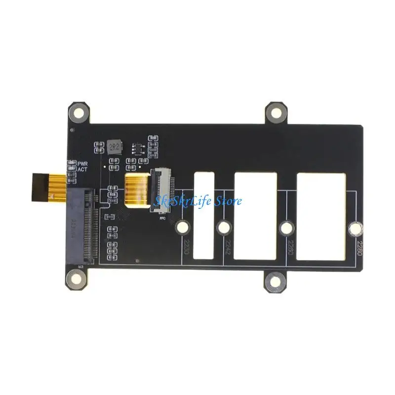 단일 보드 컴퓨터용 E65E PCIe-M.2 2230 2242 2280 NVMe 하드 드라이브 어댑터