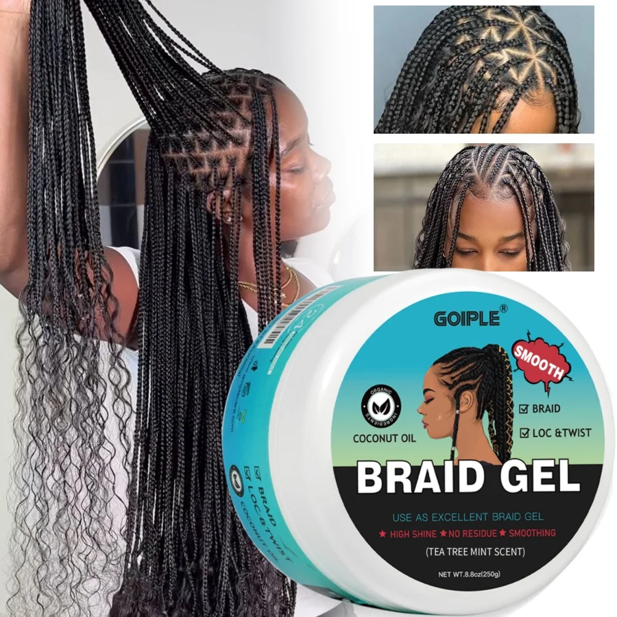 Gogiple-ウェーブゲル縮れたヘアスタイリングワックス,24時間