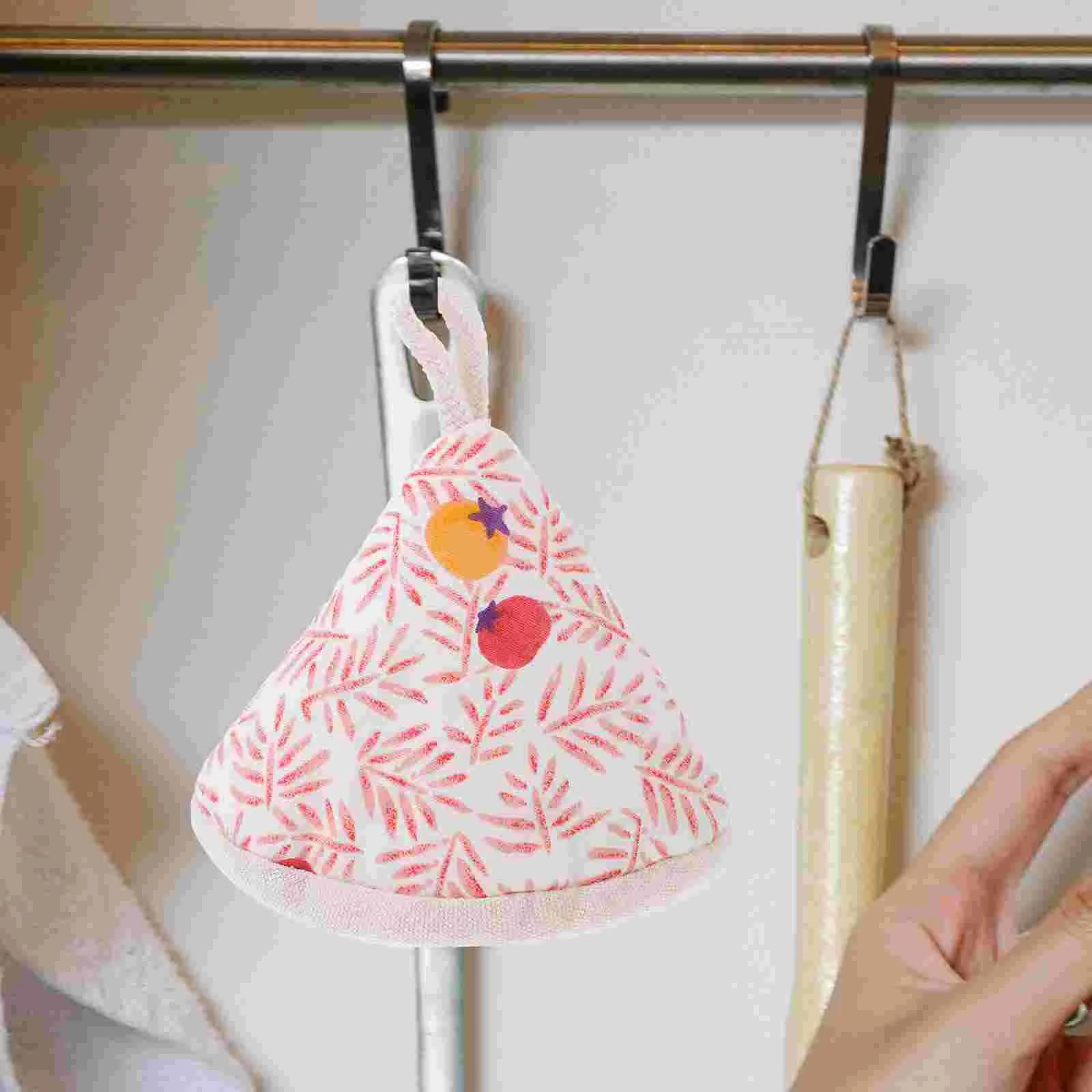 

Hot Pot Lid Handle Mitt Pot Handle Cover Sleeves Triangle Cotton Handle Cover Heat Insulated Pot Lid Grip Anti Scald Pan