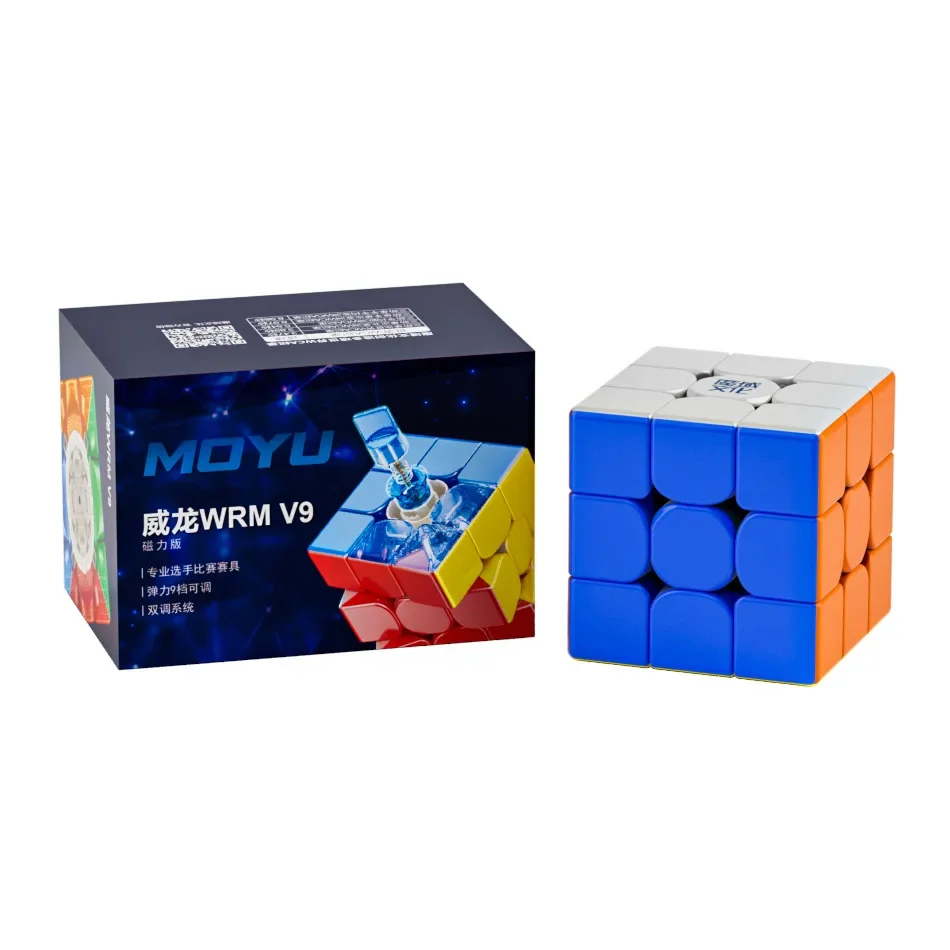 MoYu 3x3 Cube WRM V9 3x3x3 Magnetic Magic Magic Cube Magnetic Race Flagship Ball Shaft Magnetic Dual Positioning Competition original mikasa volleyball vst560 soft bilt size 5 brand volleyball indoor competition training ball fivb official volleyball