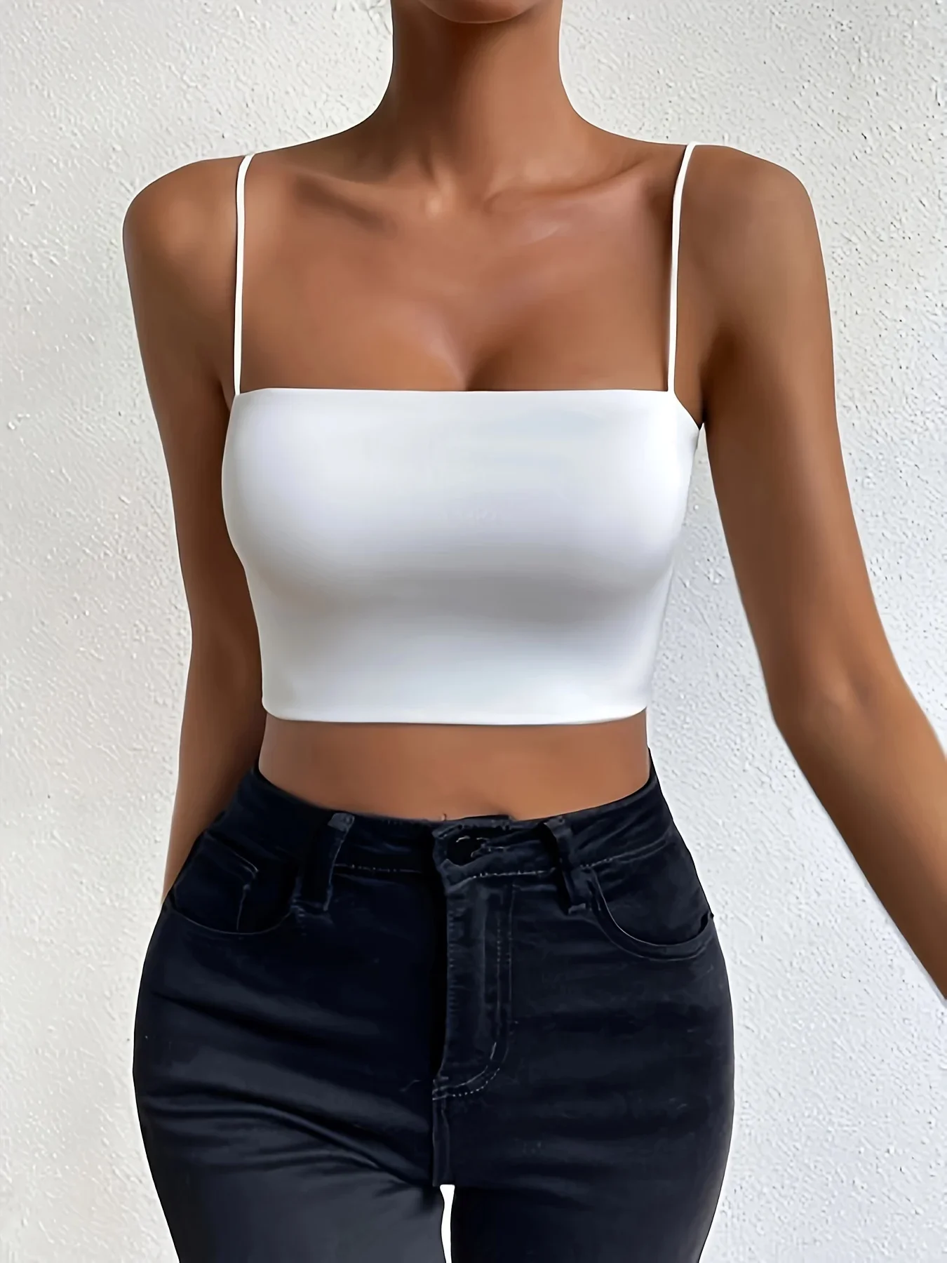 Cool Women Vest Tassel Chain Tank Sexy Cropped Tops Hip Hop Camisole Breast Wrap Outwear