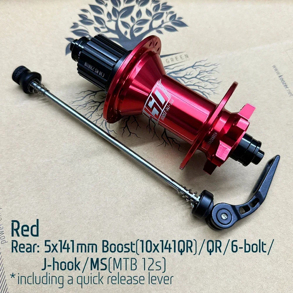 Koozer 450 Boost Cubo Traseiro MTB 32h 5x141mm QR 12x148mm Thru