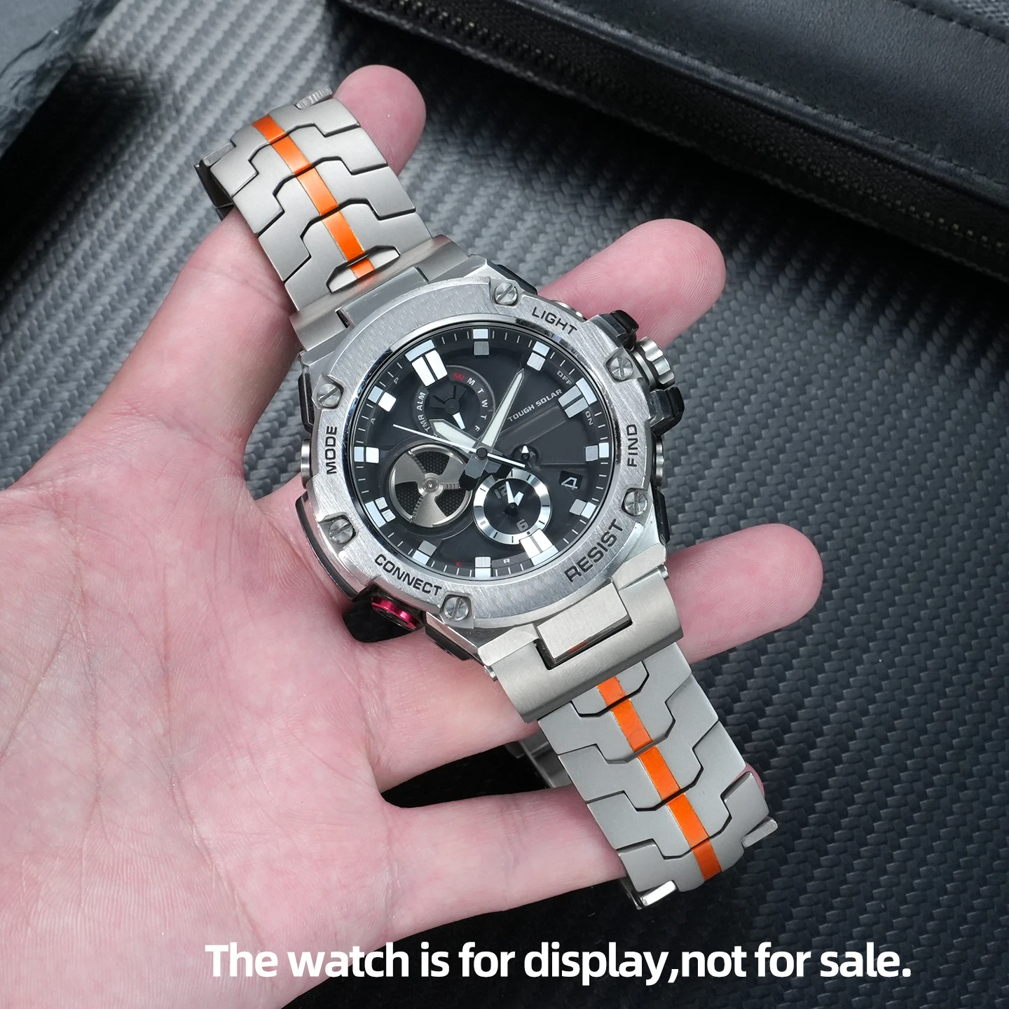 Enhanced Titanium Bracelet for Men's Watch - Lightweight & Waterproof Design