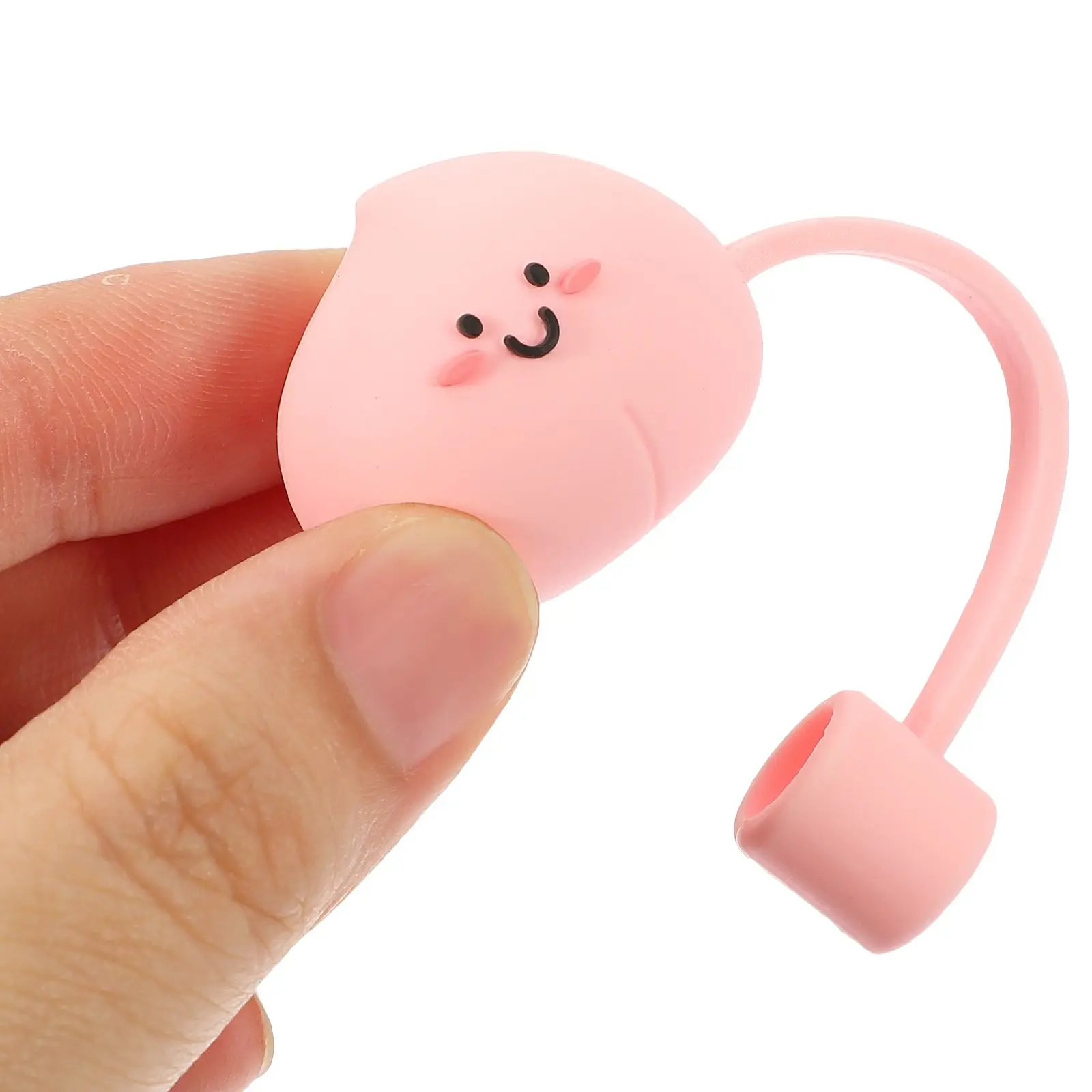 8 Pcs Straw Plug Dust Hat Tip Cover Drinking Covers Cap Silica Gel Topper Toppers for Tumblers