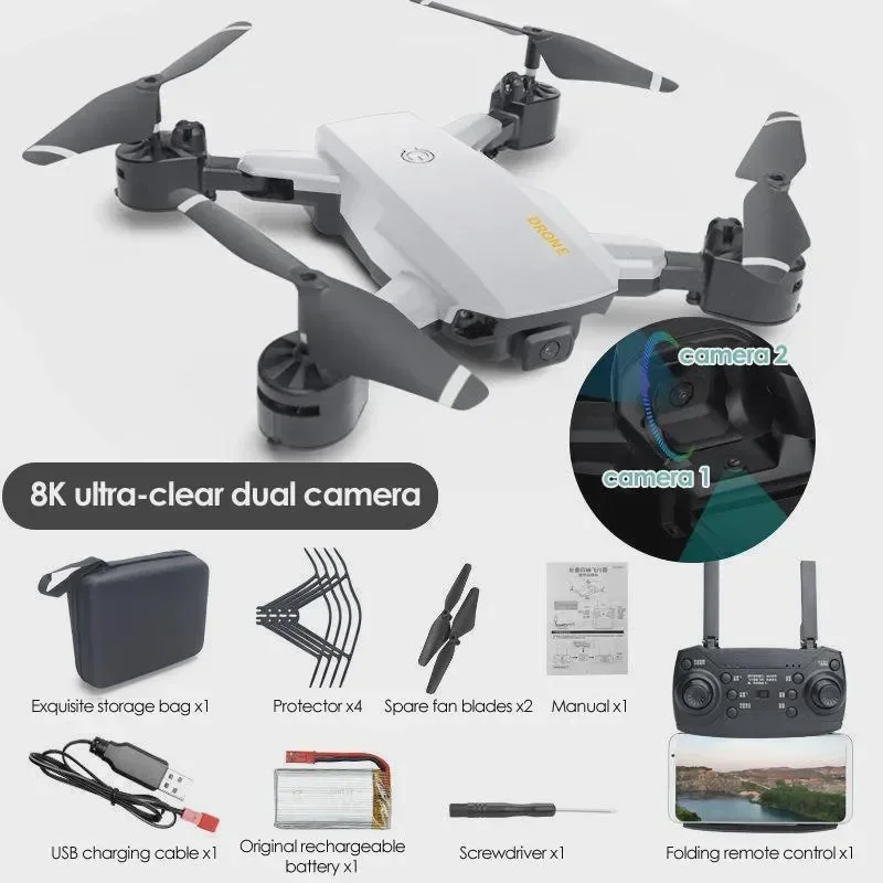 

5G GPS Drone W01 8K Professional HD Aerial Photography Obstacle Avoidance Drones Quadcopter Helicopter RC Distance 3000M Dron