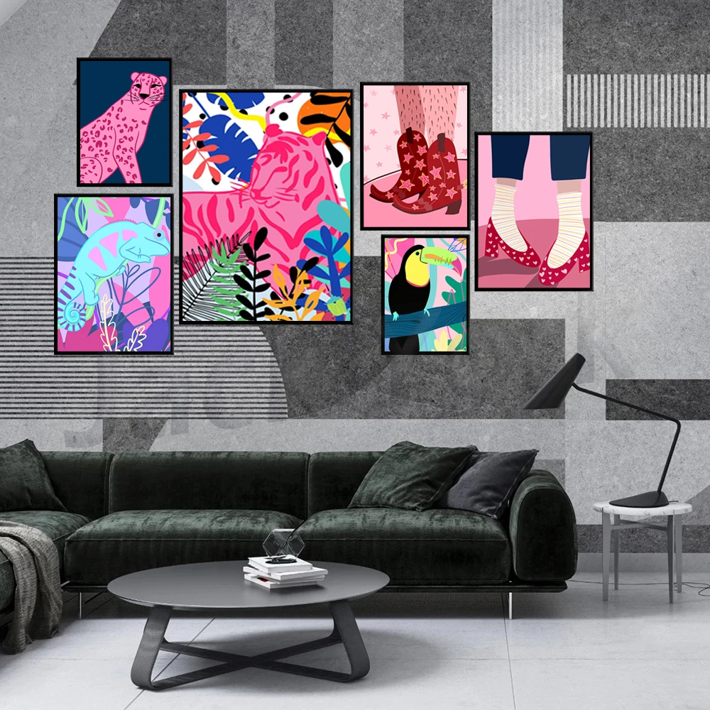 

Eclectic poster, Kids room poster, Fun cartoon poster, Colorful kids room, Eclectic decor, Colourful, Quirky, Maximalist