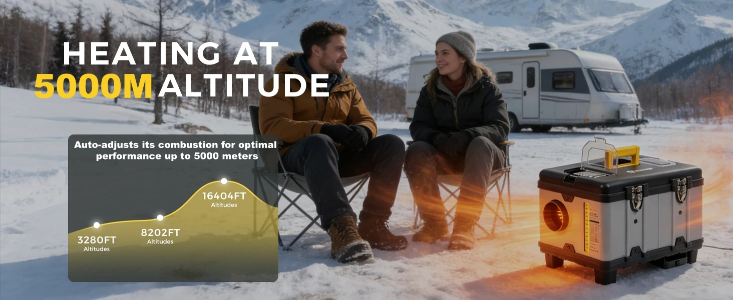 Soğuk hava koşullarında çalışan ısıtıcı