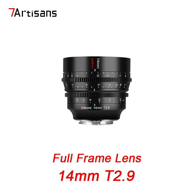 7 Artigiani 14Mm T2.9 Full Frame Large Aperture Spettro Manuale Cine Lens Per Sony E Zve10 Nikon Z Leica Tl Sigma Fp Canon Rf R5