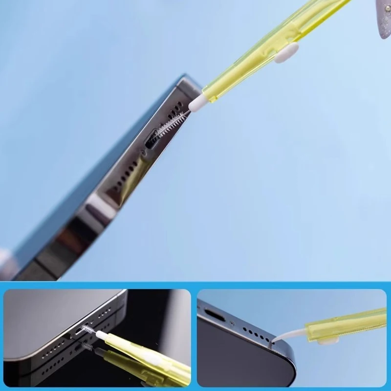 Kit di pulizia retrattile da 1/3/5 pezzi per altoparlante del telefono, spazzola per la pulizia degli auricolari, kit di pulizia del telefono cellulare - Image 2